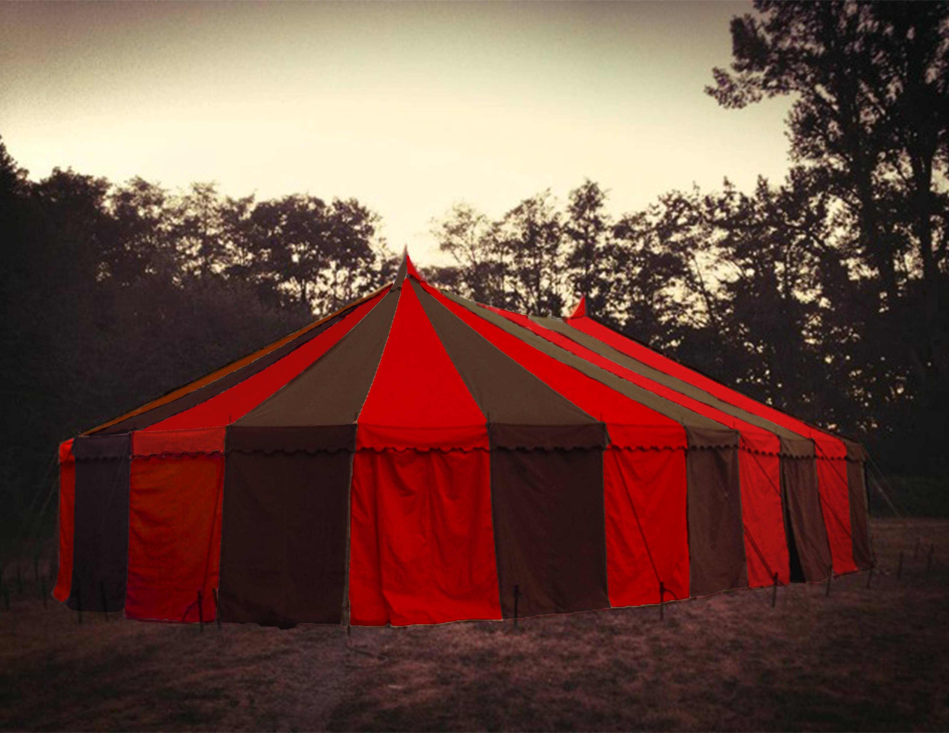 dark circus tent